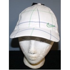 NEW NikeGolf Nike Golf Ladies White Green Blue Plaid Ball Cap Hat One Size NWT  eb-01285277